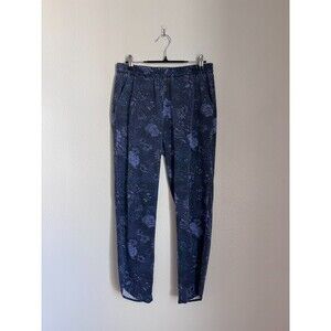 Marine Layer Re-Spun Allison Pant in Navy Floral Size SMALL